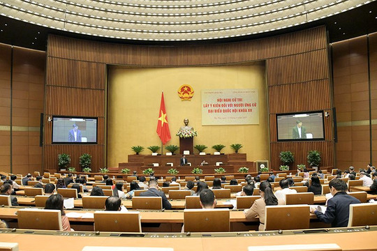 Hội nghị cử tri lấy ý kiến đối với người ứng cử đại biểu Quốc hội khóa XV