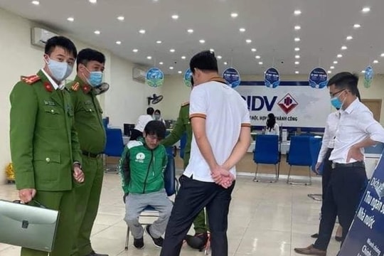 Bắt gọn nghi phạm cướp ngân hàng tại Hà Nội