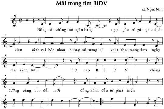 Mãi trong tim BIDV