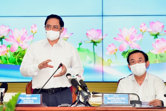 Thủ tướng Phạm Minh Chính làm việc với Thành phố Hồ Chí Minh