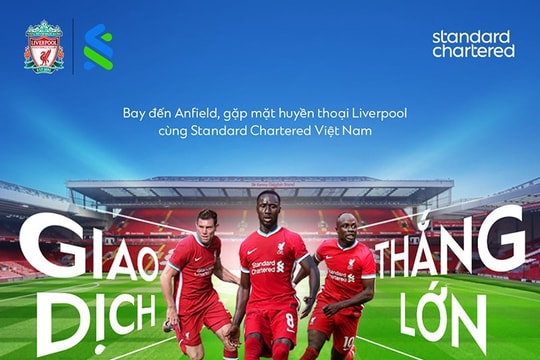 Standard Chartered Việt Nam ra mắt chương trình “Giao Dịch – Thắng lớn”, tặng chuyến đi Anfield 