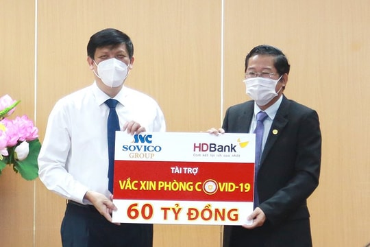 Sovico Group và HDBank ủng hộ 60 tỷ đồng cho chương trình vắc xin phòng ngừa COVID-19