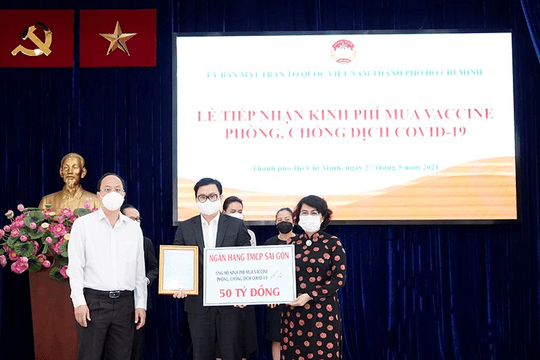 SCB ủng hộ 50 tỷ đồng mua vắc - xin phòng, chống dịch COVID-19