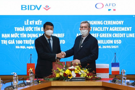 AFD cấp hạn mức 100 triệu USD cho BIDV để tài trợ trong lĩnh vực năng lượng tái tạo, tiết kiệm năng lượng
