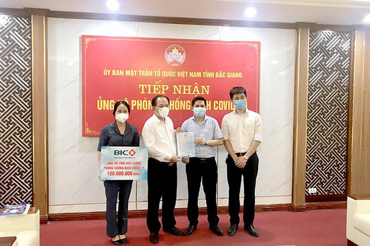 BIC ủng hộ 300 triệu đồng hỗ trợ hai tỉnh Bắc Ninh và Bắc Giang phòng chống dịch COVID-19
