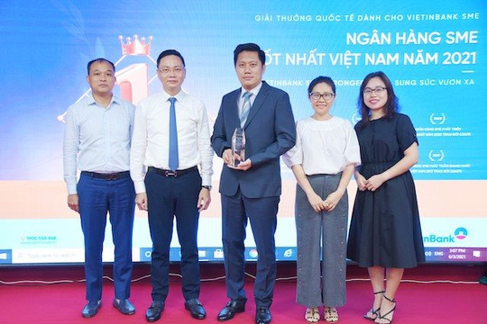 VietinBank nhận Giải thưởng Ngân hàng SME tốt nhất Việt Nam năm 2021