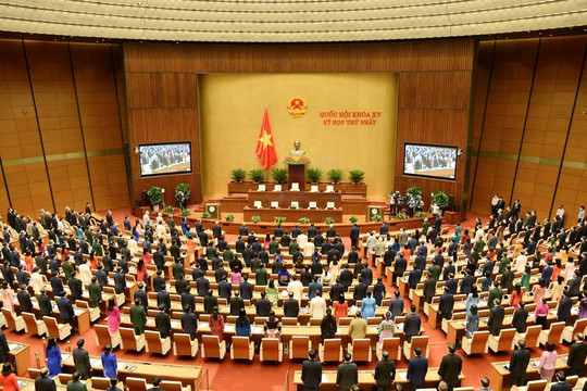 Quốc hội biểu quyết thông qua các nghị quyết kiện toàn nhiều chức danh