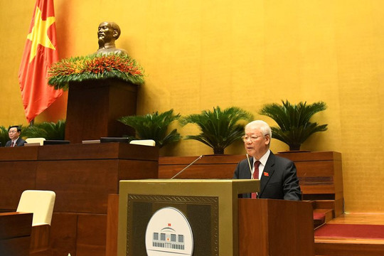 Tổng Bí thư Nguyễn Phú Trọng phát biểu tại Phiên khai mạc Kỳ họp thứ nhất Quốc hội khoá XV
