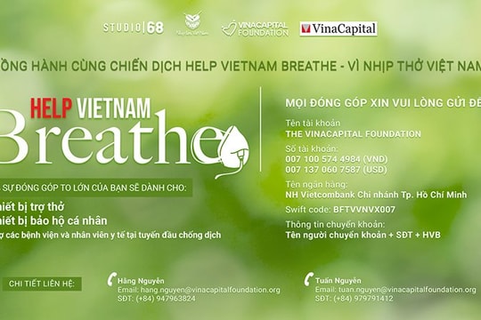 VinaCapital Foundation triển khai và gây quỹ cho chương trình “Help Vietnam Breathe - Vì Nhịp thở Việt Nam”