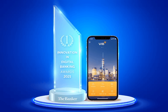The Banker trao giải “Đổi mới sáng tạo trong lĩnh vực Ngân hàng số năm 2021” cho VIB