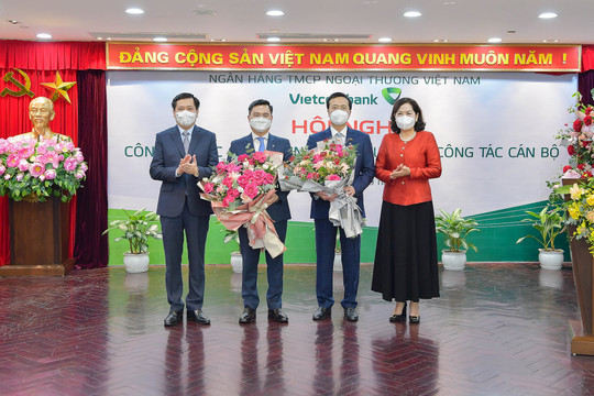 Vietcombank tổ chức lễ công bố quyết định về nhân sự lãnh đạo cấp cao
