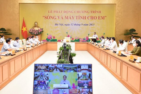 Thủ tướng Chính phủ kêu gọi chung tay hỗ trợ phương tiện học tập trực tuyến cho các hoàn cảnh khó khăn
