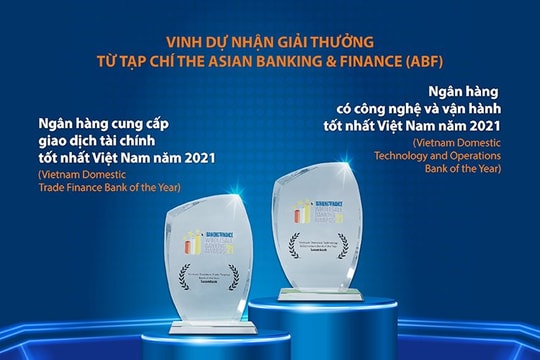 Sacombank nhận 2 giải thưởng từ The Asian Banking and Finance