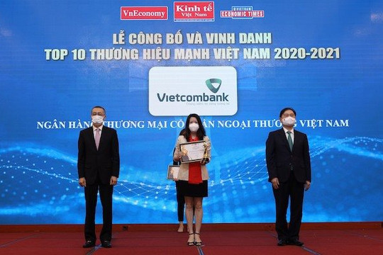 Vietcombank - Top 10 Thương hiệu mạnh Việt Nam năm 2020-2021