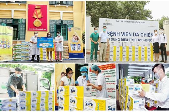 Vinamilk Sure Prevent Gold tri ân những chiến sỹ áo trắng