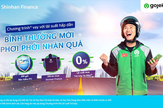 Shinhan Finance triển khai ưu đãi độc quyền dành riêng cho đối tác tài xế của Gojek