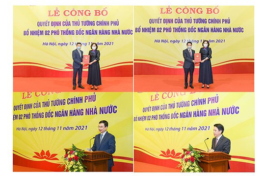 Công bố Quyết định của Thủ tướng Chính phủ bổ nhiệm 2 Phó Thống đốc Ngân hàng Nhà nước