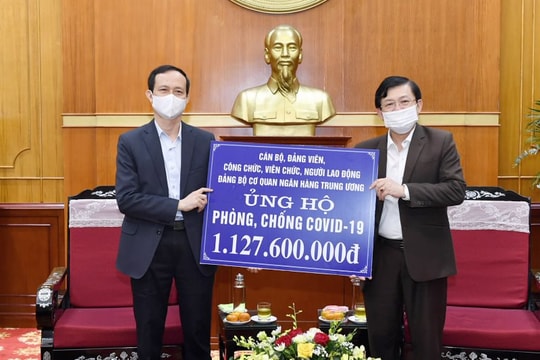 Ngành Ngân hàng đồng hành hỗ trợ công tác phòng, chống dịch COVID-19