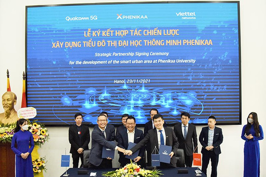 Trường đại học Phenikaa và Phenikaa-X, Viettel Networks và Qualcomm hợp tác chiến lược xây dựng tiểu đô thị đại học thông minh đầu tiên tại Việt Nam