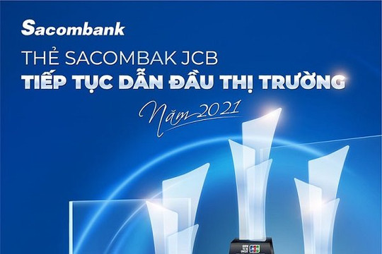 Thẻ Sacombank tiếp tục dẫn đầu thị trường