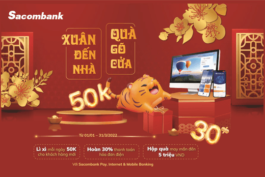 Xuân đến nhà - Quà gõ cửa tại Sacombank