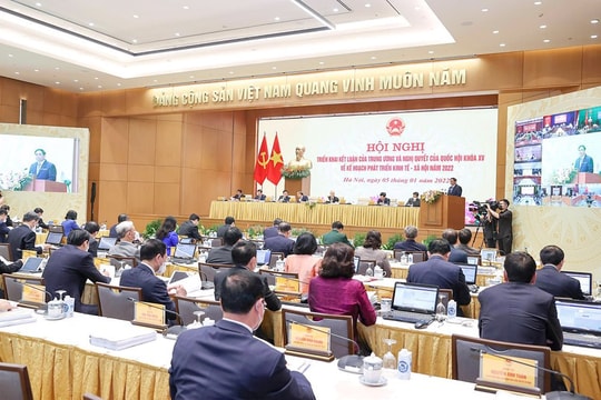 Hội nghị Chính phủ với các địa phương đánh giá kết quả năm 2021, triển khai nhiệm vụ năm 2022