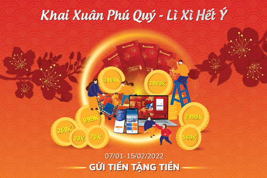 Khai xuân phú quý - lì xì hết ý khi gửi tiết kiệm tại Sacombank