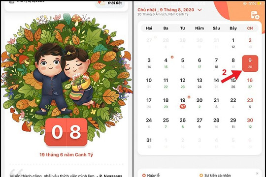 2 cách xem, thêm lịch âm trên iPhone, iPad