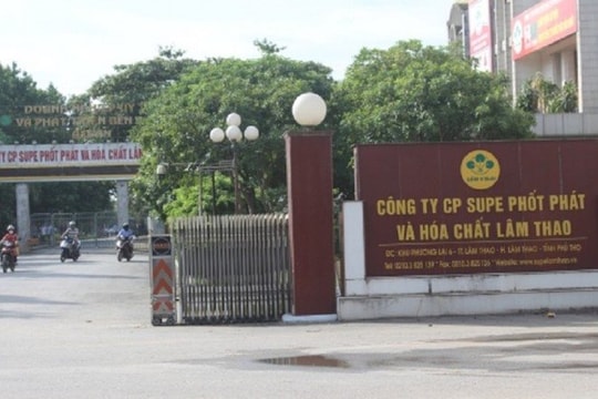 Supe Phốt phát và Hóa chất Lâm Thao: Lợi nhuận năm 2021 tăng 130%