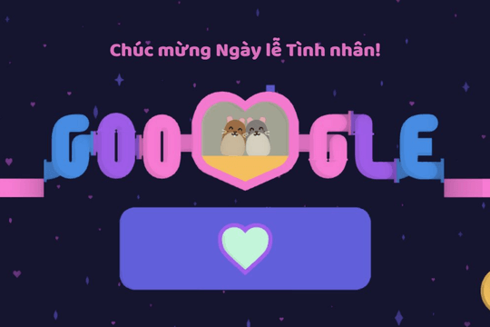 Google thay ảnh đại diện mừng ngày lễ Valentine