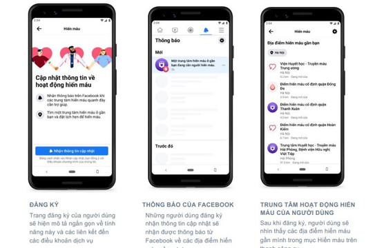 Tính năng hiến máu trên Facebook đã chính thức có mặt tại Việt Nam