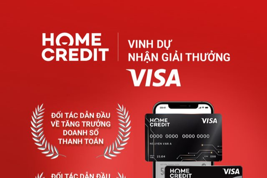Home Credit nhận hai giải thưởng của Visa Award 2021