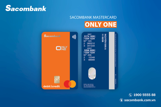Sacombank ra mắt thẻ quốc tế tích hợp 1 chip 