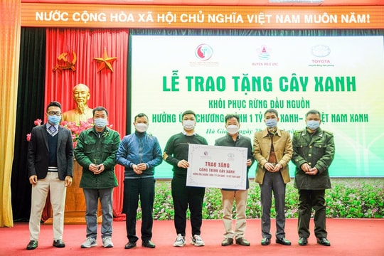 Toyota Việt Nam đồng hành cùng Chương trình “Một tỷ cây xanh – Vì Việt Nam xanh”