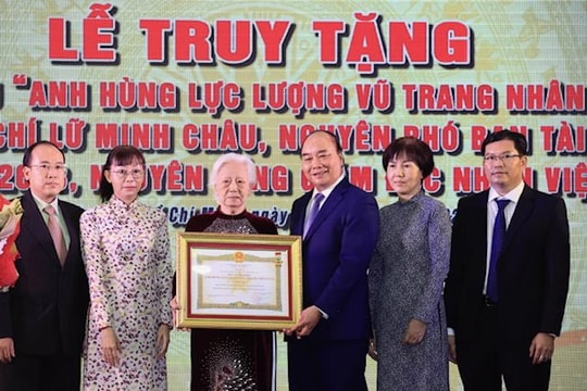 Truy tặng danh hiệu Anh hùng Lực lượng Vũ trang Nhân dân cho đồng chí Lữ Minh Châu