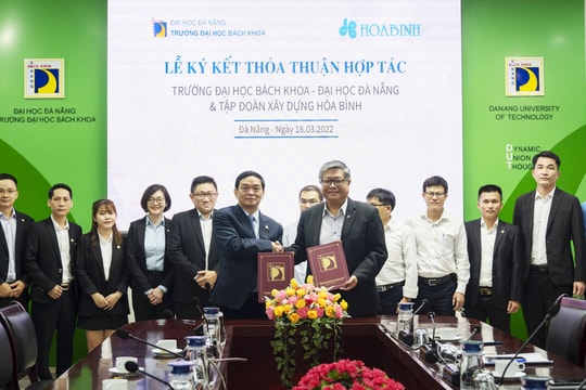Tập đoàn Xây dựng Hòa Bình hợp tác đào tạo với Đại học Huế và Đại học Đà Nẵng