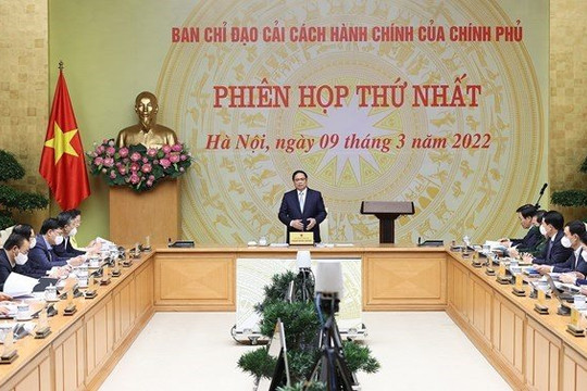 Kết luận của Thủ tướng Phạm Minh Chính tại Phiên họp thứ nhất Ban Chỉ đạo Cải cách hành chính của Chính phủ