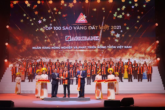 Agribank đạt giải thưởng Sao Vàng đất Việt năm 2021