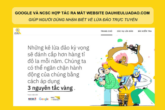 Website giúp người Việt nhận biết về lừa đảo trực tuyến