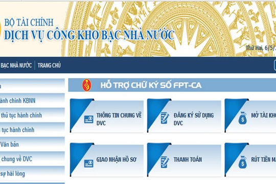 Từng bước hình thành Kho bạc số