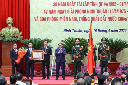 6 lưu ý của Thủ tướng với Ninh Thuận để hiện thực hóa khát vọng trở thành tỉnh giàu mạnh, phát triển