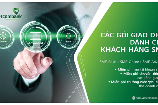 Vietcombank tặng tài khoản số đẹp và miễn phí nhiều loại giao dịch cho doanh nghiệp nhỏ và vừa khi đăng ký gói giao dịch