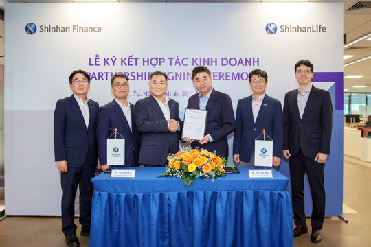 Shinhan Life Việt Nam ký hợp tác kinh doanh bảo hiểm với Shinhan Finance