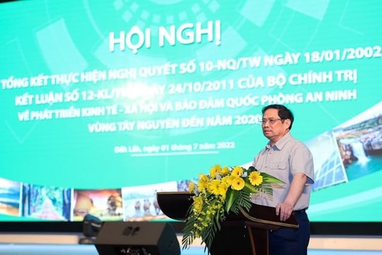 Thủ tướng: Tây Nguyên cần phát triển nhanh, bền vững, hài hòa để giữ vững ổn định, bảo đảm quốc phòng-an ninh