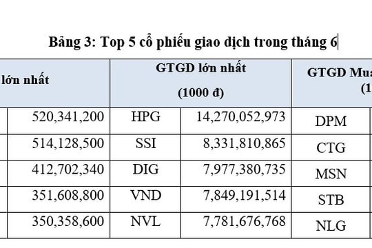 VN Index chốt tháng 6 với 1.197,6 điểm, giảm 20,07% so cuối năm 2021