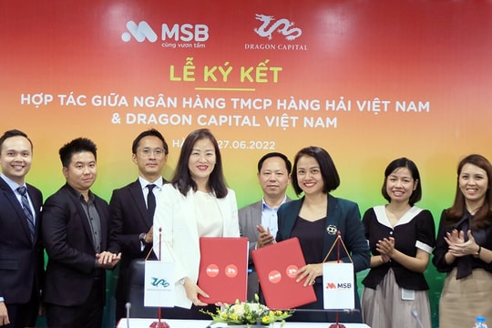 MSB ký kết hợp tác với Dragon Capital ra mắt sản phẩm đầu tư cho khách hàng ưu tiên