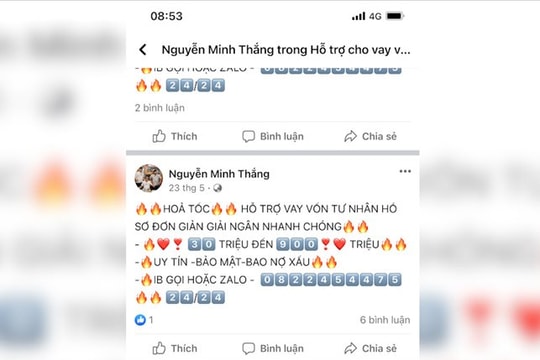 Hỏi vay tiền qua mạng, bị lừa đảo chiếm đoạt gần 2,5 tỉ đồng