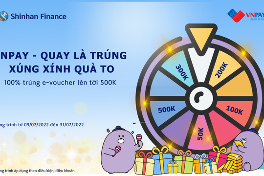 Cùng VNPAY-QR chúc mừng 3 năm thương hiệu Shinhan Finance
