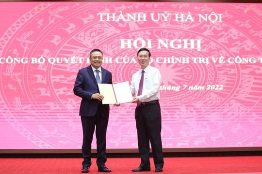 Tổng Kiểm toán Nhà nước Trần Sỹ Thanh giữ chức Phó Bí thư Thành ủy Hà Nội