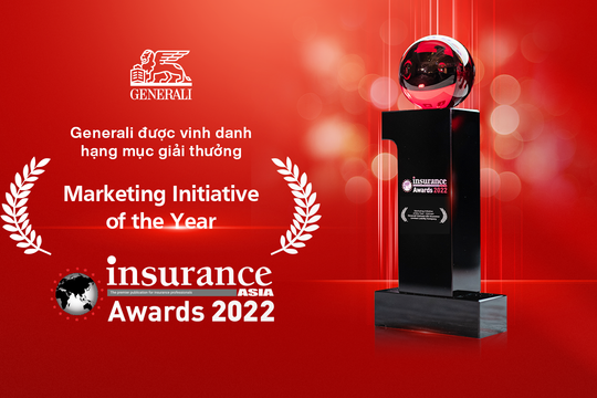 Generali Việt Nam được vinh danh tại Giải thưởng Bảo hiểm châu Á 2022 hạng mục “Sáng kiến Tiếp thị của Năm”